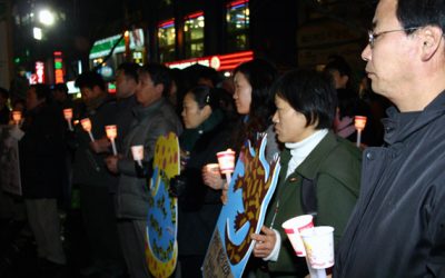 천성산 살리기 촛불집회 오늘도 내일도 이어집니다.