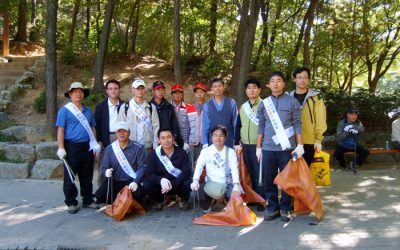 인천지하철공사 운영관제팀과 함께 한 계양산 정화 활동