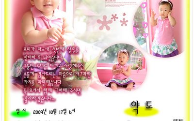 루미 첫 생일에 오셔서 축하해 주세요~ ^^