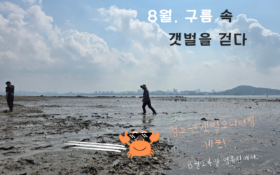 [청소년갯벌모니터링 =’게눈’= 8월 활동 후기] 생물과 역사 두 분야를 넘나드는 게눈!!