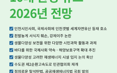 2025년 10대 환경뉴스, 2026년 전망