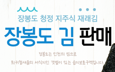 [도농교류] 🏝️장봉도 친환경 지주식 재래김 판매
