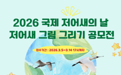 2026년 국제 저어새의 날_저어새 그림 그리기 공모(~3/14 17시까지)